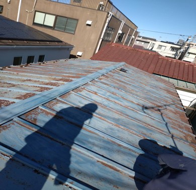 アパート　屋根塗装