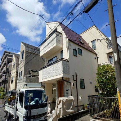 屋根、外壁塗装工事 （大田区上池台）